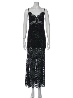 Paco Rabanne Long lace dress